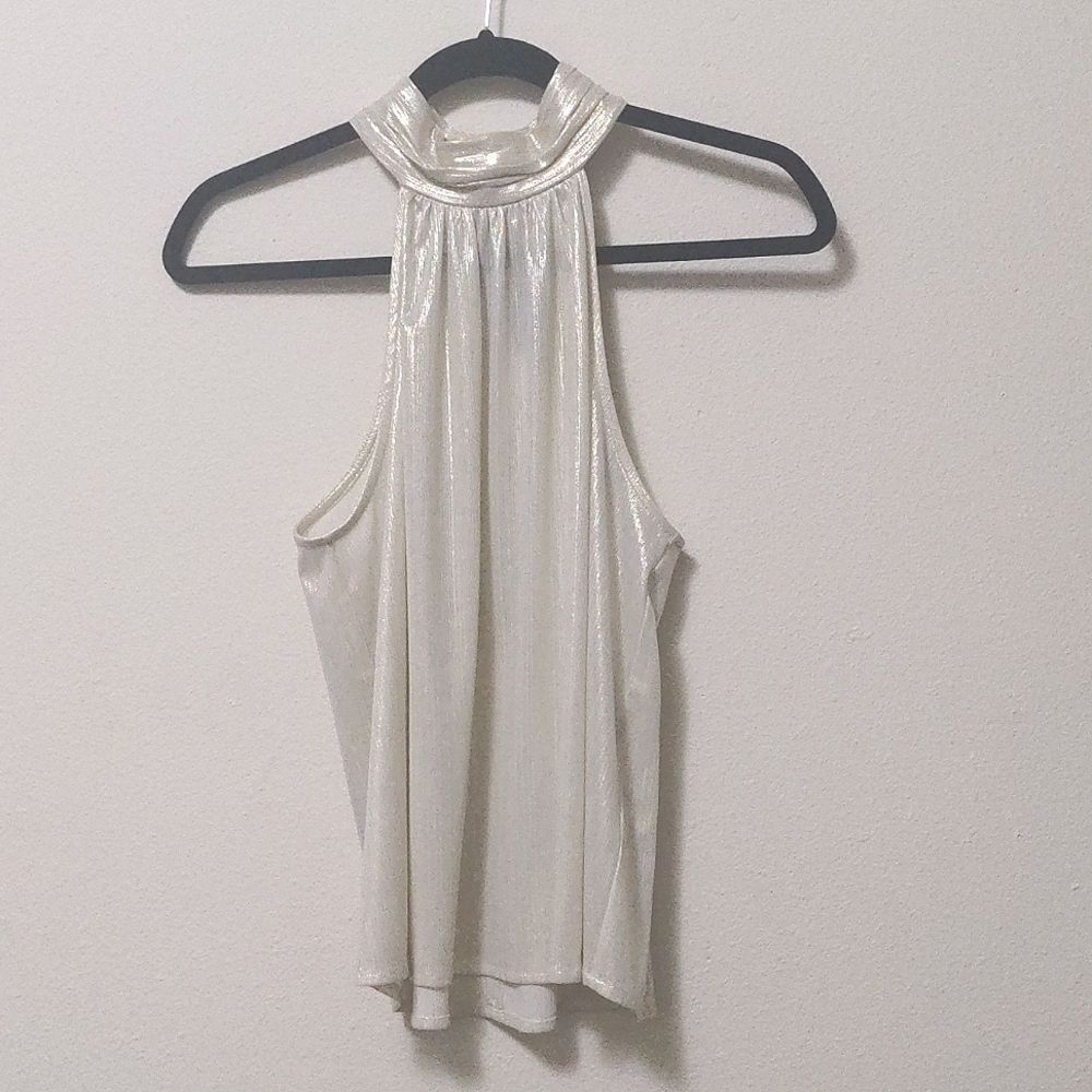 Sunday in Brooklyn Gold 70s Inspired Halter Top